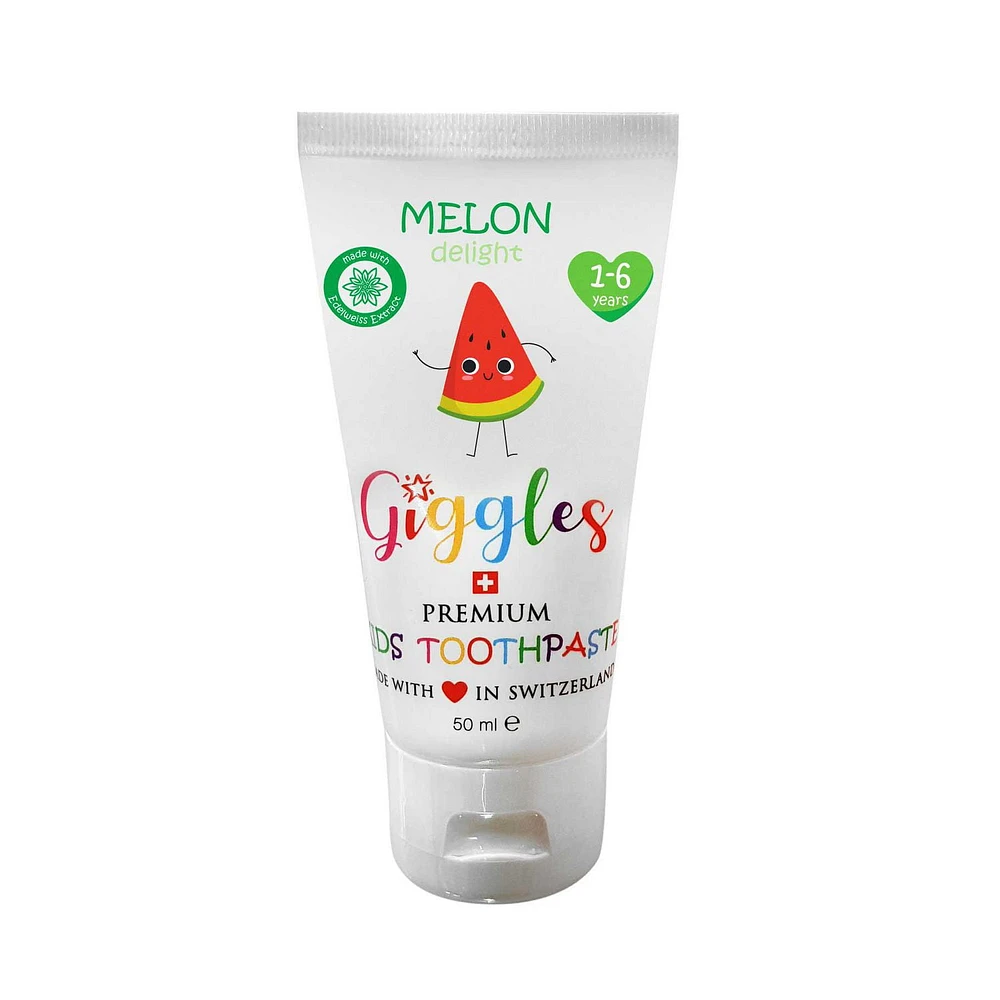 Giggles Premium Kids Toothpaste, Melon Delight, 1-6 yrs