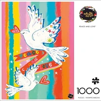 Buffalo Games – Contemporary Art series - Peace and Love - 1000 Piece Jigsaw Puzzle