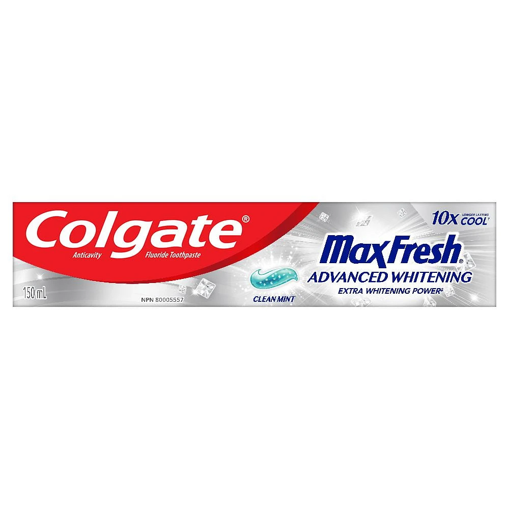Colgate Max Frais Blanchiment Avancé Dentifrice, 150 mL