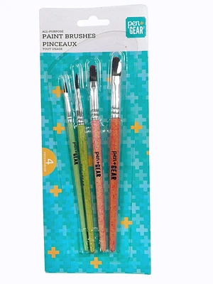 PlEN+GEAR  Ensemble de 4-pcs pinceaux lavables pour des artistes PEN+GEAR  4 PINCEAUX POLYAVLENTS