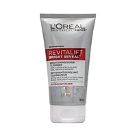 L'Oréal Paris Revitalift Bright Reveal Anti-Aging Cleanser Face Cleanser & Toner, with Glycolic, 150 ml