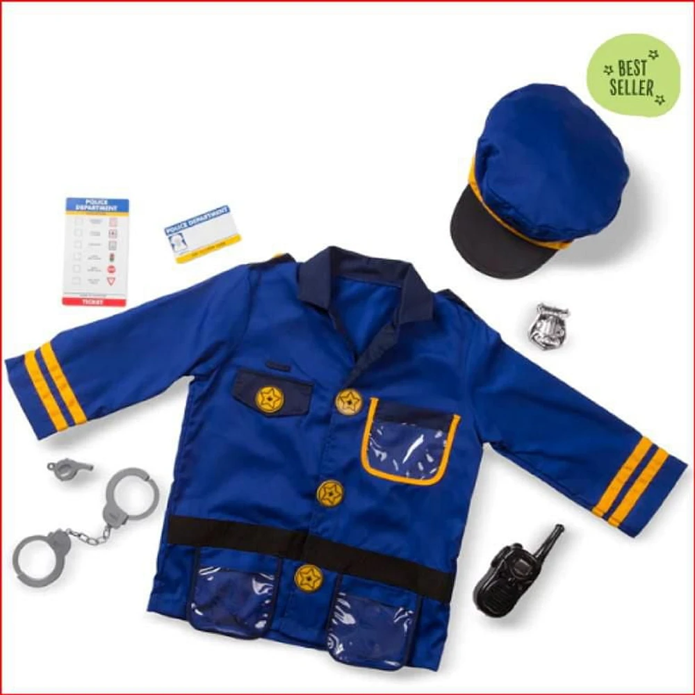 Melissa & Doug Police Officer Role Play Costume Set