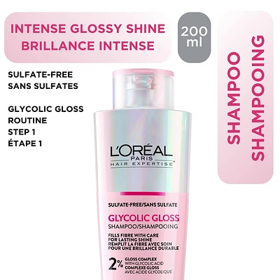 Glycolic Gloss Shampoo Hair Expertise, Glossy Shine Shampoo - 200ml