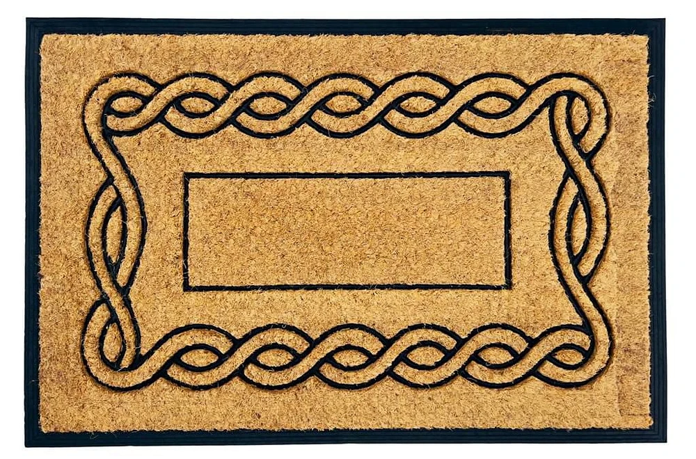 Extra Large Non-Slip Rubber Coir Door Mat – 24 Inch x 36 Inch, Perfect for Outdoor/Indoor Entryways