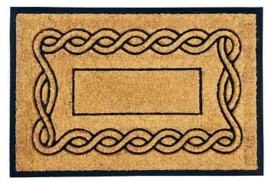 Extra Large Non-Slip Rubber Coir Door Mat – 24 Inch x 36 Inch, Perfect for Outdoor/Indoor Entryways