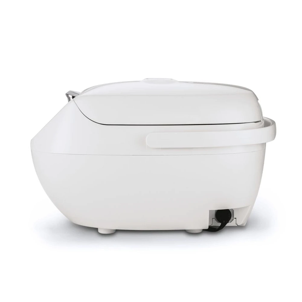 Tiger JBV-A 5.5 Cup Micom Rice Cooker with Food Steamer and Slow Cooker, White