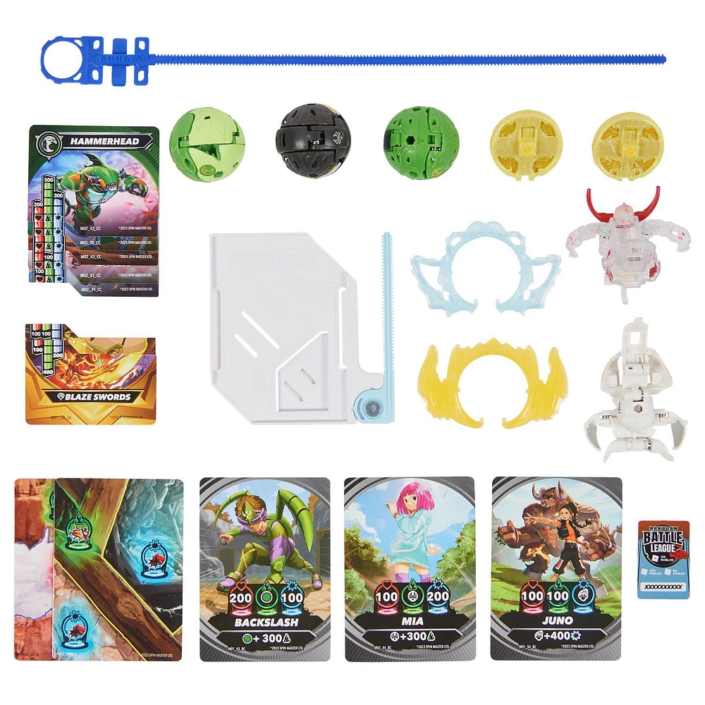 Bakugan Battle 5-Pack, Special Attack Bruiser, Octogan, Ventri, Hammerhead, Butterclaw; Customizable, Spinning Action Figures, Kids Toys for Boys and Girls 6 and up