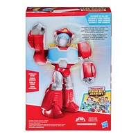 Playskool Heroes Mega Mighties Transformers Rescue Bots Academy Optimus Prime Figure 10-inch Figure, Collectible Toys for Kids Ages 3 and Up