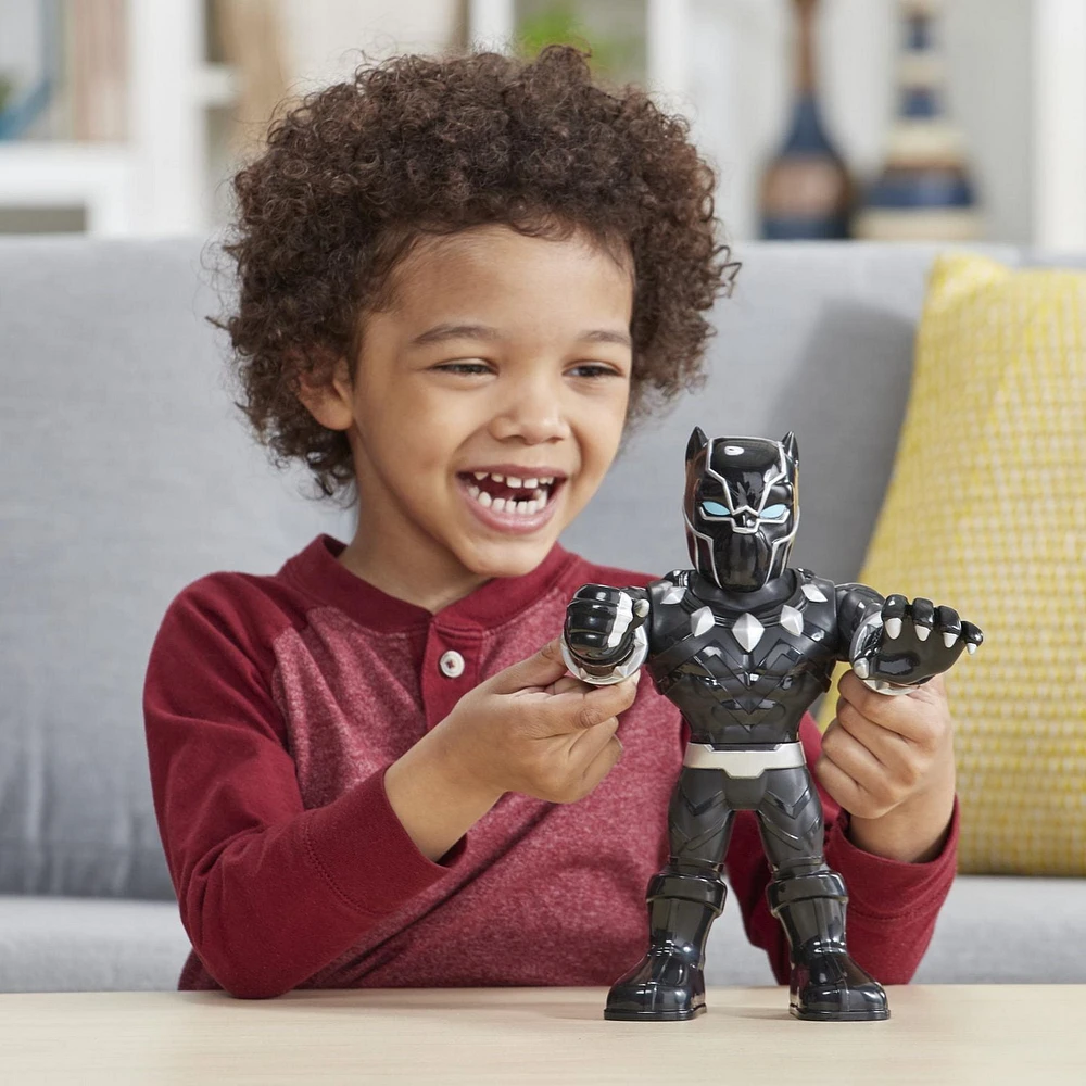 Playskool Heroes Marvel Super Hero Adventures Mega Mighties Black Panther Collectible 10-Inch Action Figure