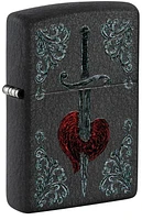 Zippo Heart Dagger Tattoo Design (48617)