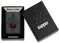 Zippo Heart Dagger Tattoo Design (48617)