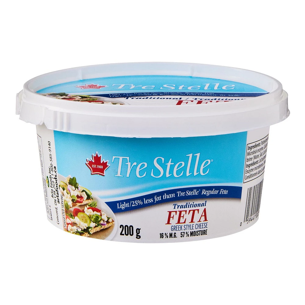 Tre Stelle Traditional Feta Cheese Light, 200 g