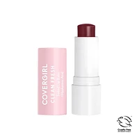 COVERGIRL Clean Fresh Tinted Lip Balm, Formulated with Hyaluronic Acid for 24HR Hydration, 100% Vegan & Cruelty-Free, Vegan lip balm