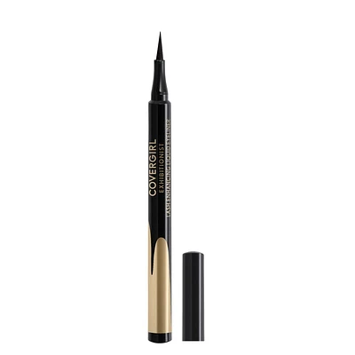 COVERGIRL Exhibitionist Lash Enhancing Liquid Eyeliner, Infused with Pro-Vitamin B5 & Aloe Vera, Nourishing, Waterproof, Non-Smudging, 100% Cruelty-Free, Waterproof eyeliner