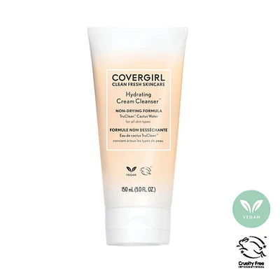 COVERGIRL Clean Fresh Skincare Hydrating Cream Cleanser™, With cactus water & meadowfoam seed oil, conditions & nourishes, 100% Vegan & Cruelty-Free, Hydrating Cream Cleanser