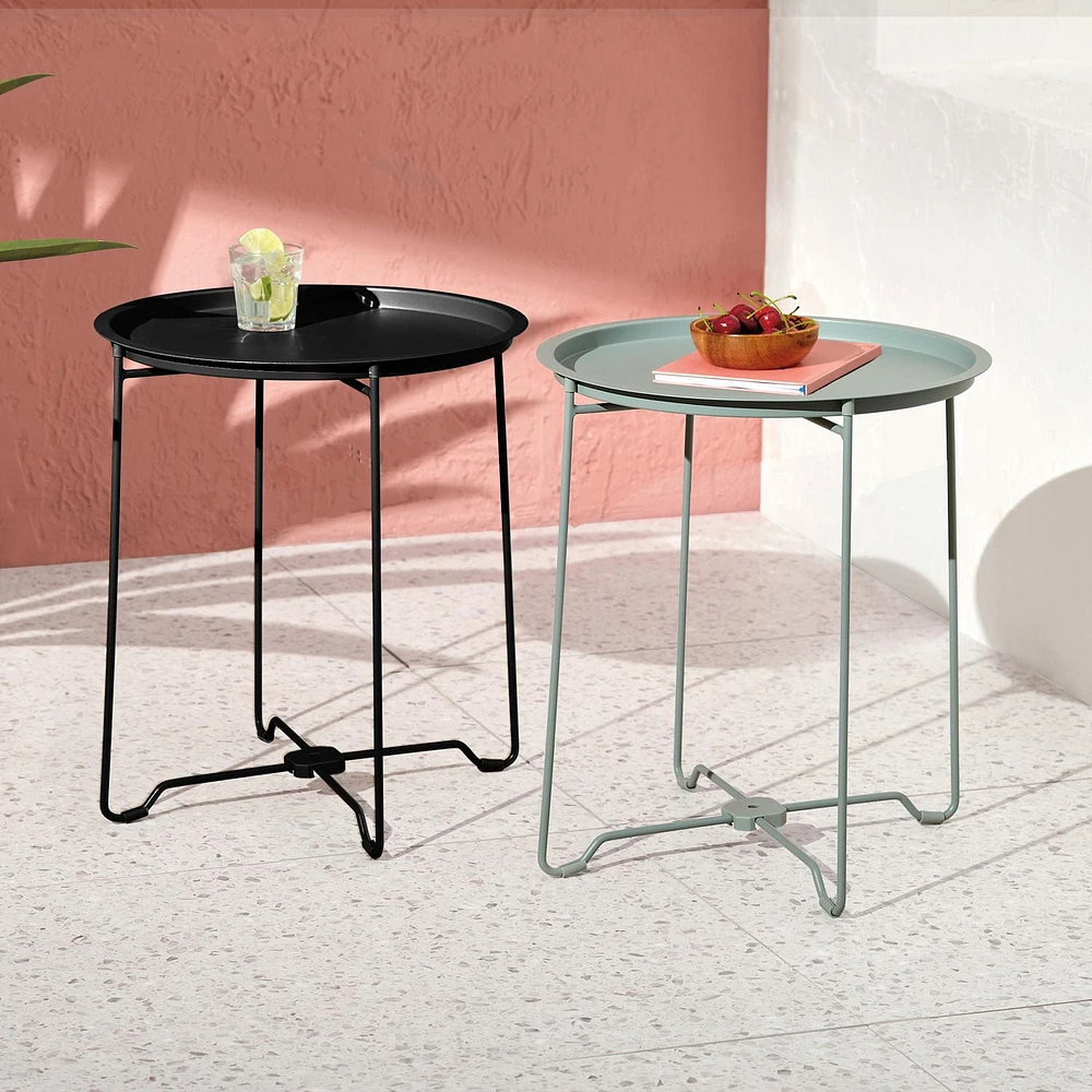 Mainstays Patio Tray Top Side Table