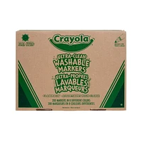 Crayola Ultra-Clean Washable Broad Line Marker Classpack, 200 Count