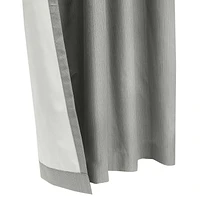 Loft Living Bexley Blackout Dual Header Single Curtain Panel 52 x 108 in Grey