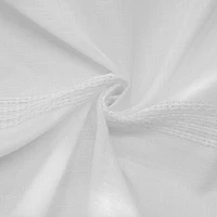 Loft Living Arezzo Sheer Dual Header Single Curtain Panel 52 x 95 in White