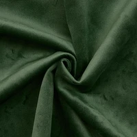 Loft Living Sicily Room Darkening Dual Header Single Curtain Panel 50 x 95 in Dark Green