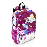 JUSTICE™ GIRLS SHINEY PAINT SPLATTER BACKPACK