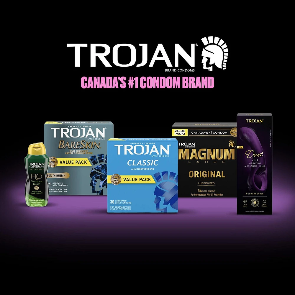 Trojan Sensitivity Ultra Mince condoms lubrifiés 34 condoms lubrifiés en latex