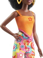 Barbie Doll, Curly Black Hair and Petite Body, Barbie Fashionistas, Ages 3+