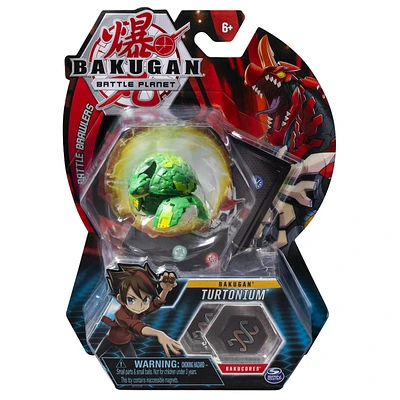 Bakugan, Turtonium, 2-inch Tall Collectible Transforming Creature, for Ages 6 and Up