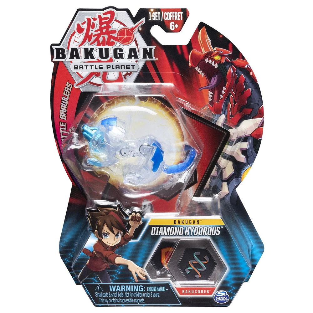 Bakugan, Diamond Hydorous, 2-inch Tall Collectible Transforming Creature, for Ages 6 and Up