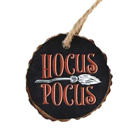 Way To Celebrate Hocus Pocus Faux Wood Slices