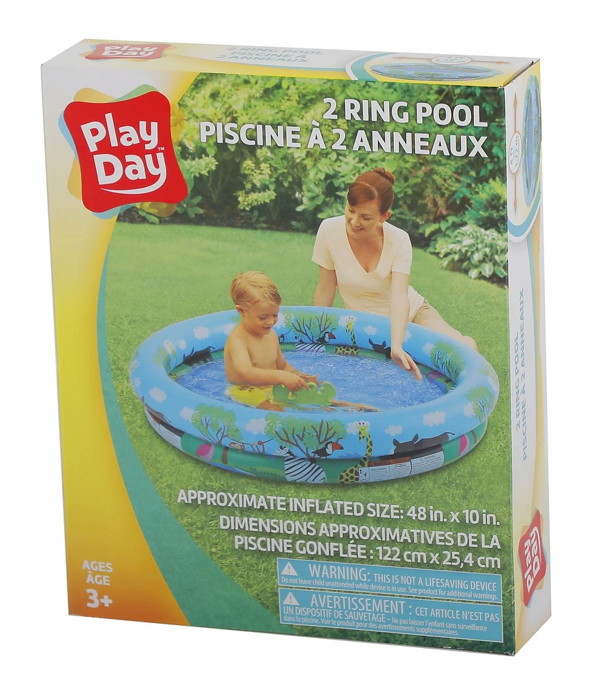 Play Day 2-Ring Pool- Zebra Print