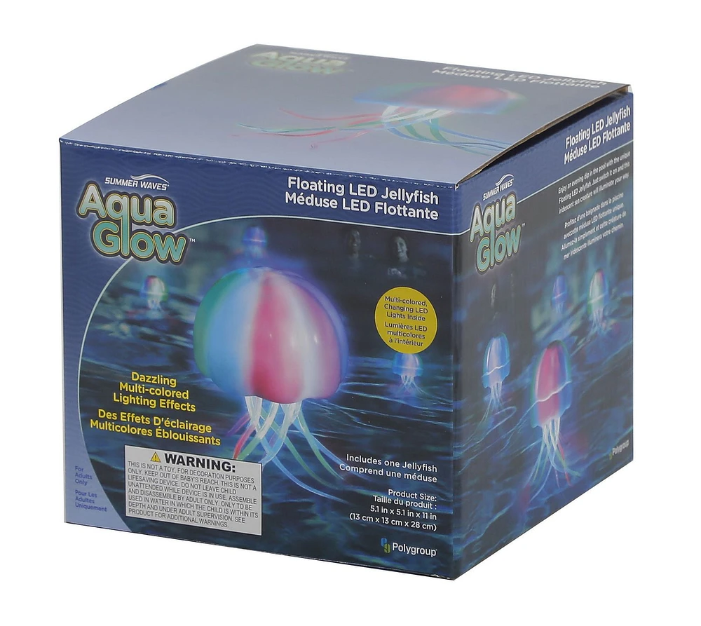 Summer Waves Aqua Glow Light up LED Pool Jellyfish