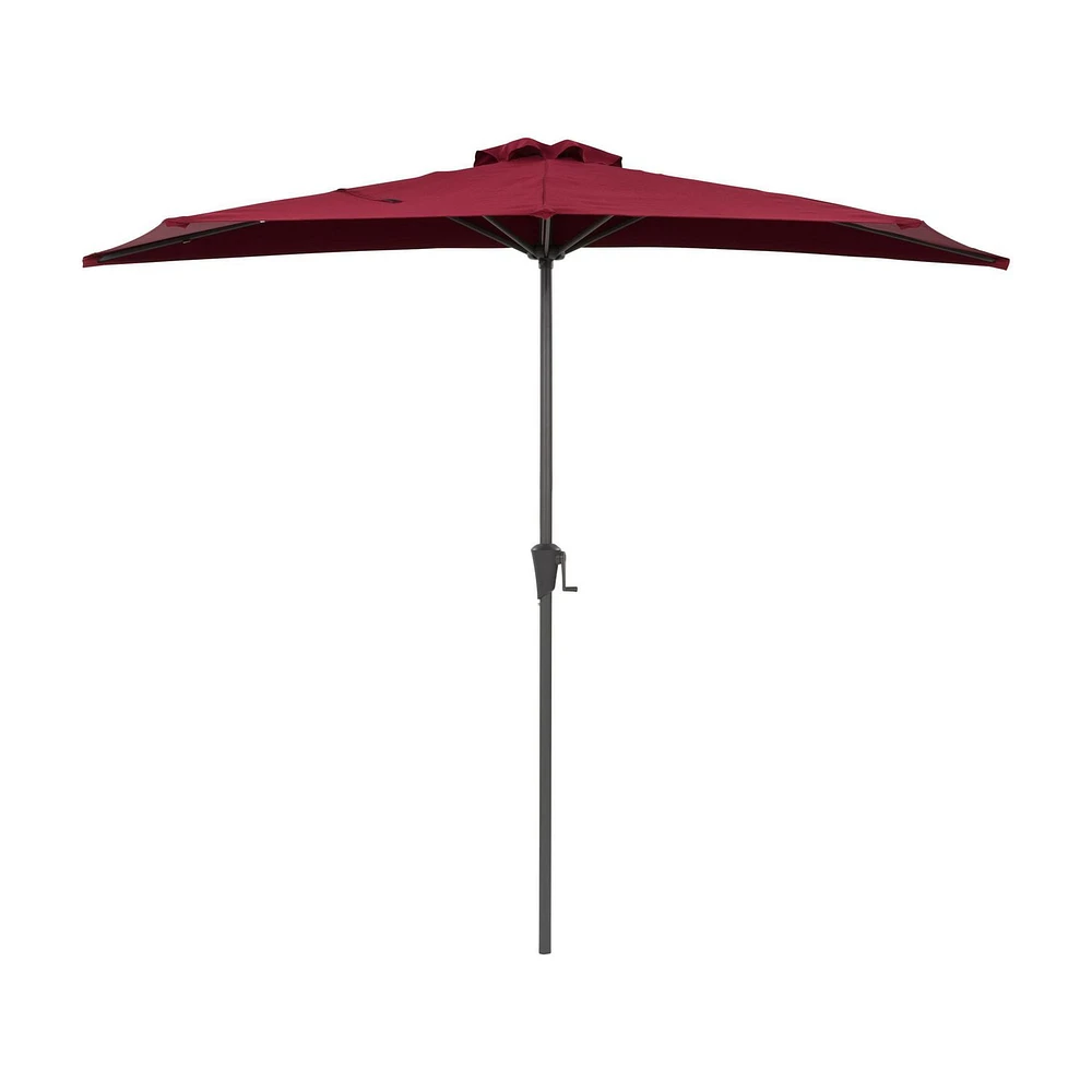 CorLiving 8.5Ft UV Resistant Half Umbrella