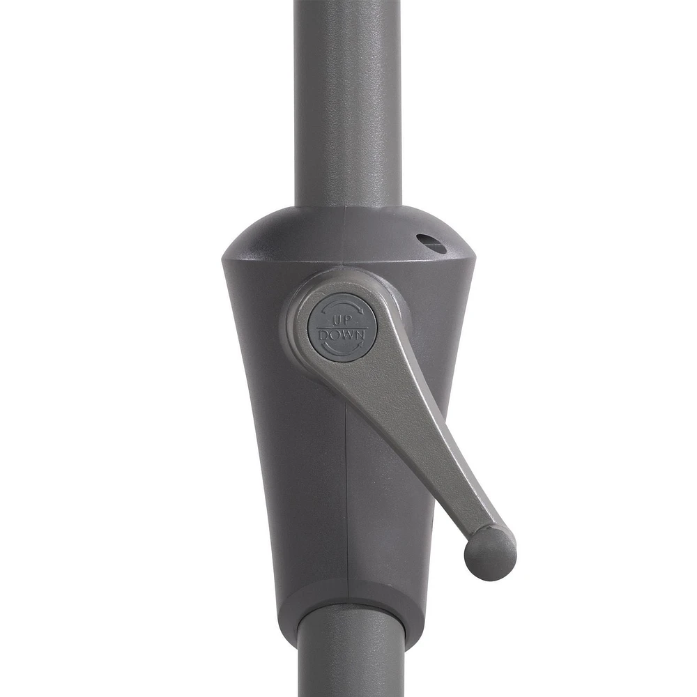 Demi-parasol CorLiving de 8,5 pi résistant aux UV