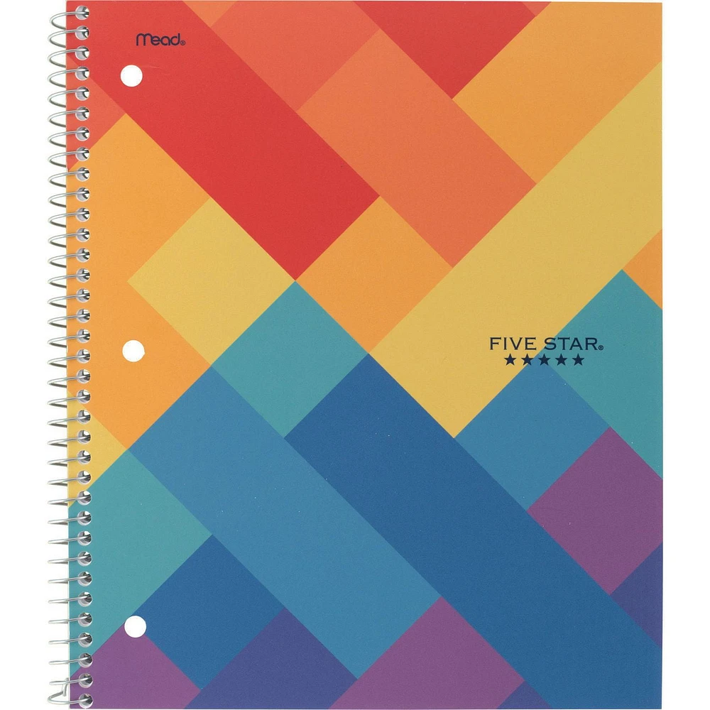 Five Star 3-Subject Preppy Day Notebook