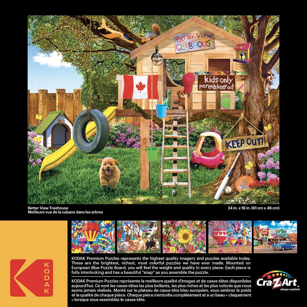 Kodak 550 Piece Puzzle - Better View Treehouse