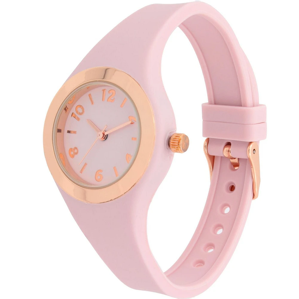 Montre George à affichage femme avec bracelet blush