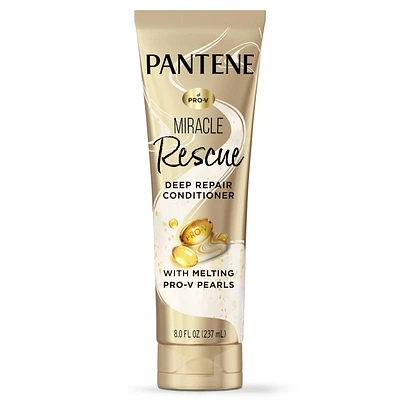 Revitalisant réparateur en profondeur Pantene Pro-V Miracle Rescue avec perles fondantes Pro-V, transforme les cheveux, adoucit, répare de l’intérieur, 237 mL Ages 4+