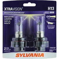 SYLVANIA H13 XtraVision Halogen Headlights, Pack of 2, 65W