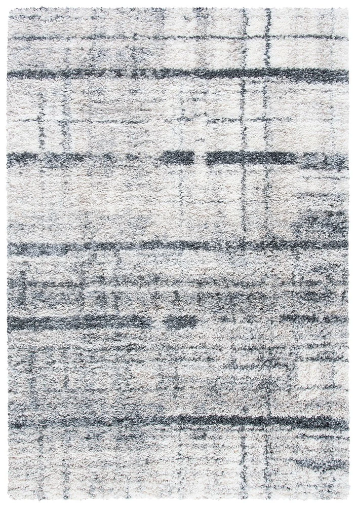 SAFAVIEH Fontana Louella Abstract Distressed Plush Shag Area Rug