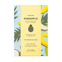 Maskeraide Pineapple Hydrating Brightening Jelly Face Mask, 3 pcs