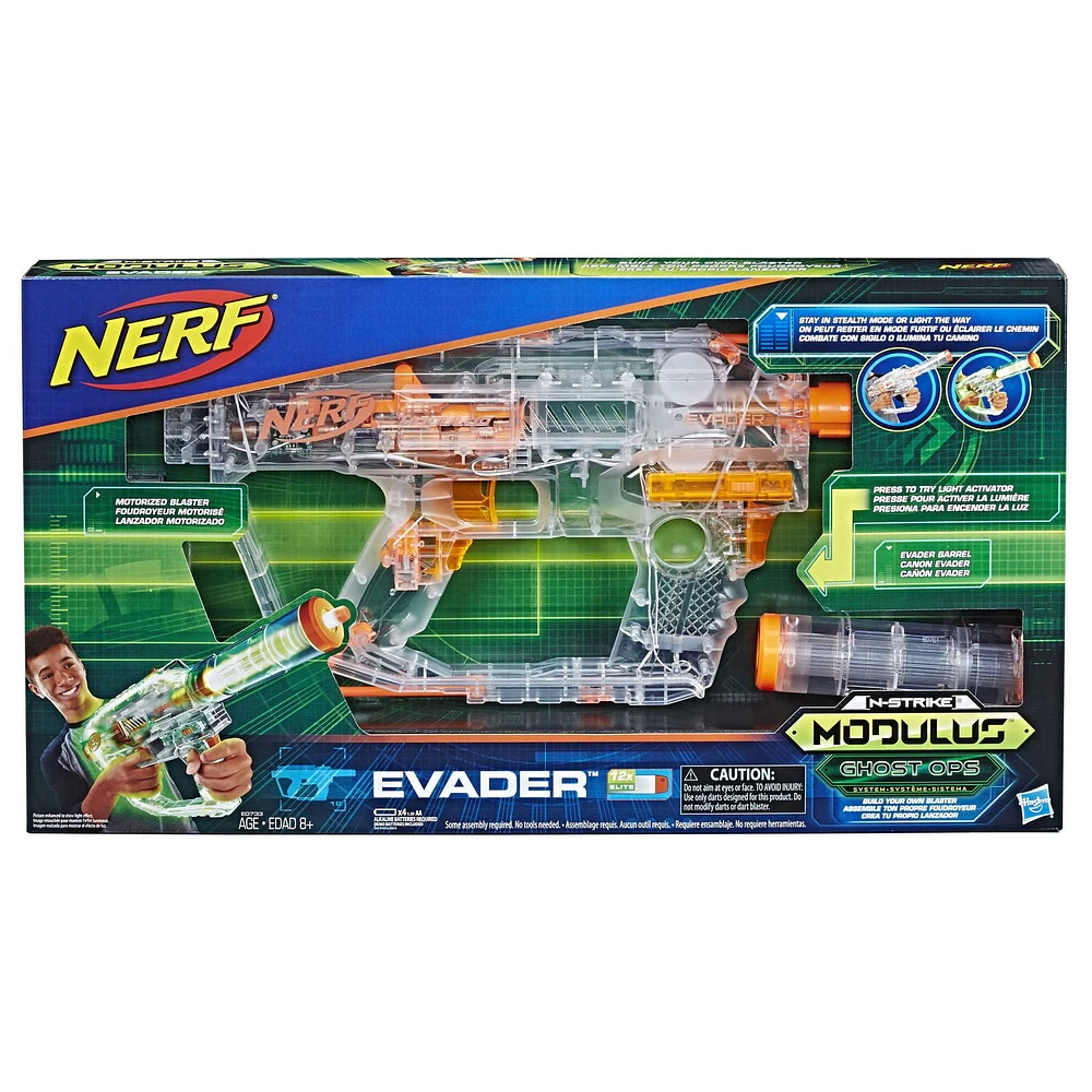 Nerf N-Strike Modulus Ghost Ops Evader, Ages 8 and up