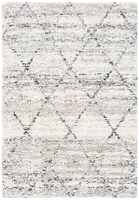 SAFAVIEH Fontana Dara Distressed Trellis Plush Shag Area Rug