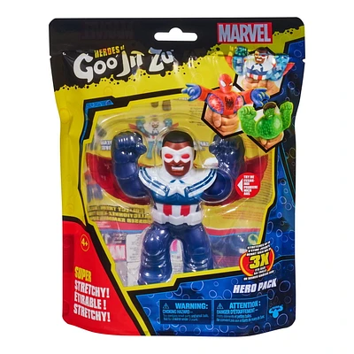 HEROES OF GOO JIT ZU MARVEL S5 HERO PK CAPTAIN AMERICA SAM WILSON COMMON PKG