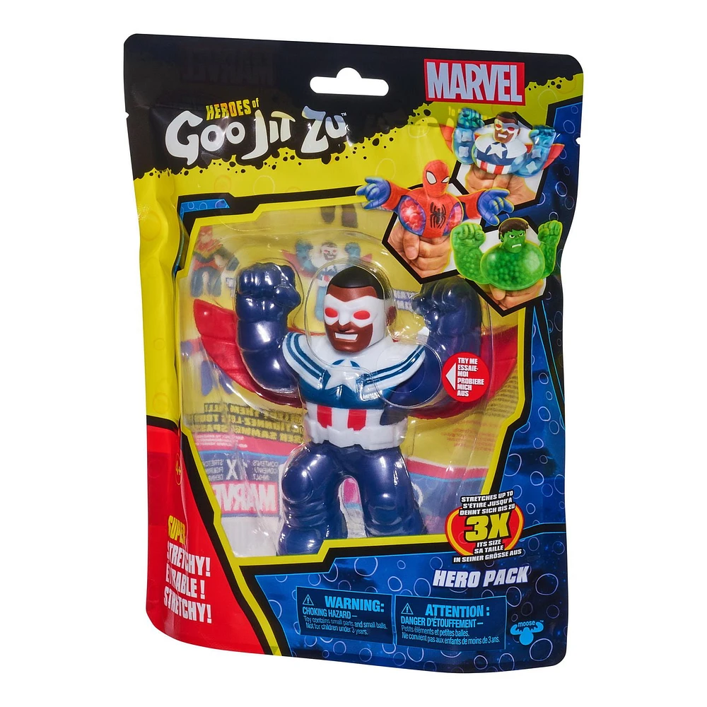 HEROES OF GOO JIT ZU MARVEL S5 HERO PK CAPTAIN AMERICA SAM WILSON COMMON PKG