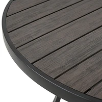 HOMETRENDS Patio Faux Wood Dining Table - Brown