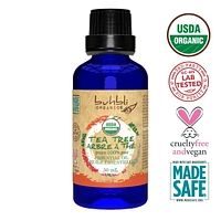 Buhbli Organics - Organic Tea Tree Essential Oil, 50ml VALUE SIZE, Organic & 100% Pure