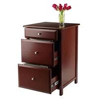 Winsome Delta File Cabinet Walnut Finish - 94321