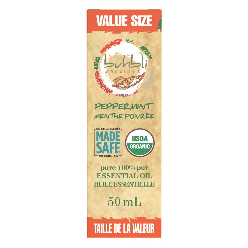 Huile Essentielle de Menthe Poivrée Bio 50ml Biologique et 100% pur