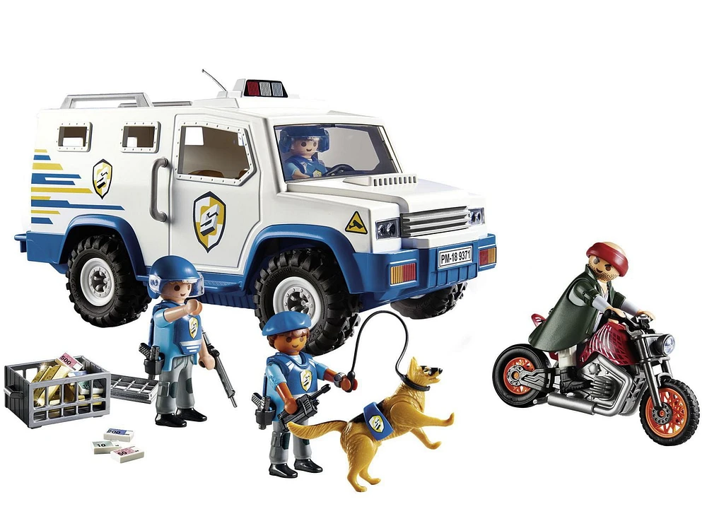 PLAYMOBIL Police Money Transporter 9371 Play Set